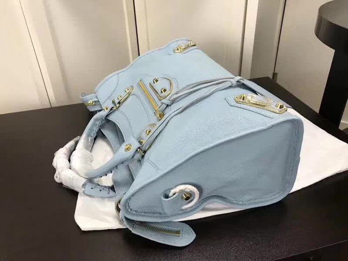 BALENCIAG巴黎世家 經典機車 原版山羊皮 包邊五金款 手提肩背斜挎包  BL1437